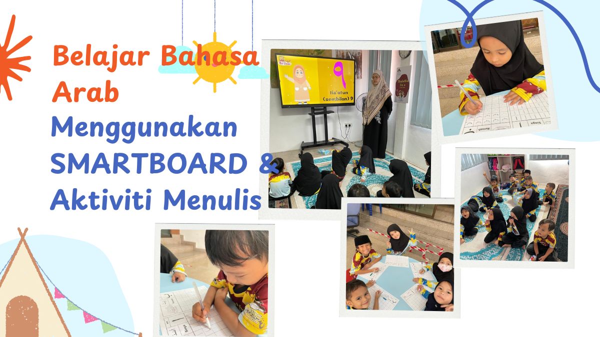BELAJAR BAHASA ARAB MENGGUNAKAN SMARTBOARD DAN AKTIVITI MENULIS thalatha tis'a